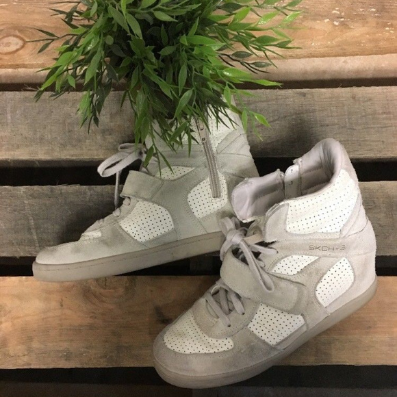 skechers plus 3 wedge sneakers